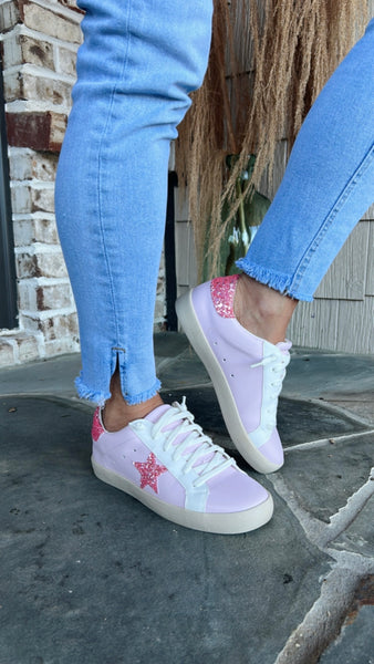 Cleo Pink And Rose Star Sneakers