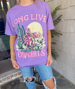 Long Live Cowgirls Oversized Graphic Tee