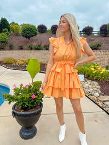 Tangerine Summer Stroll Dress