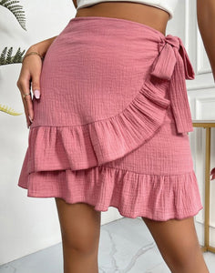 Ruffle Wrap Skirt