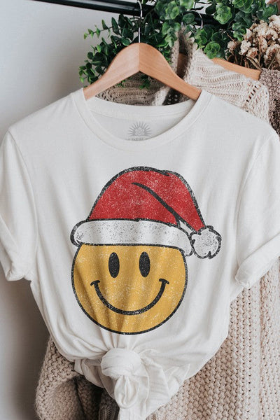 Retro Smiley Santa T-Shirt